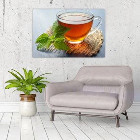 Tablou cu ceașca cu ceai (90x60 cm)