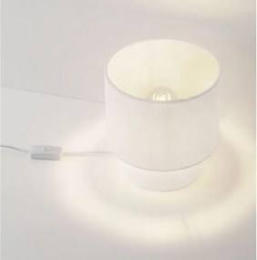 Veioza, Lampa de masa cu abajur alb SYRIN