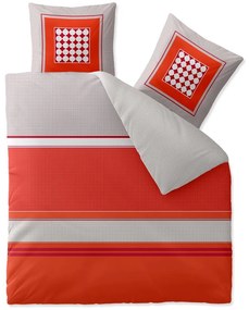 Lenjerie de pat din bumbac Renforce TABITA rosie Dimensiune lenjerie de pat: 2 buc 80 x 80 cm | 200 x 220 cm