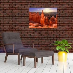 Tablou pe sticlă - Parcul național Utah (70x50 cm)