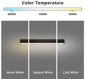 Immax NEO 07254L - LED LUNGO 20W/230V Wi-Fi Tuya negru + DO, stins reglabil