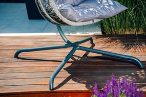 Scaun suspendat MOLINE cu suport negru, gri