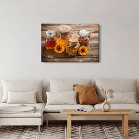 Tablou - Natura morta cu borcane de miere (90x60 cm)