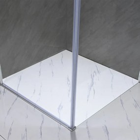 Cabină de duș pătrată Monica MONICA80 cu ușă batantă, 80x80x190 cm