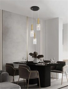Lustra cu 3 pendule design modern Certa