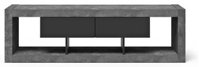 Comodă TV negru-gri cu aspect de beton 175x52 cm Nara – TemaHome