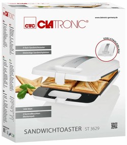 Aparat pentru sandwich Clatronic ST 3629 pentru 4 buc.