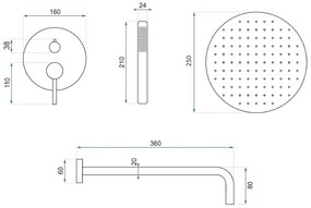 Set de dus incastrat Rea Lungo Titan + BOX