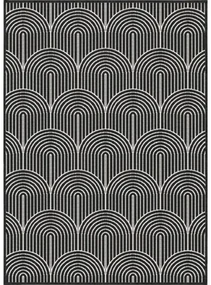 Covor de exterior negru-alb 80x150 cm Pangli Black – Hanse Home