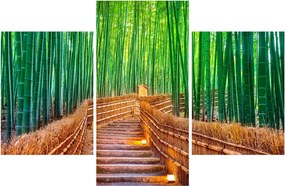 Tablou - Pădure de bambus japoneză (90x60 cm)