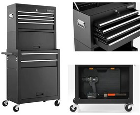 Cutie de scule mobilă 2 în 1