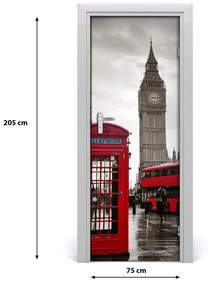 Autocolante pentru usi Ușă autoadeziv pe Big Ben, Londra