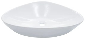 Chiuveta de baie, alb, 58,5 x 39 x 14 cm, ceramica Alb