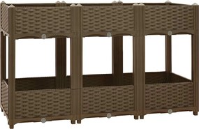 vidaXL Strat înălțat, 120x40x71 cm, polipropilenă