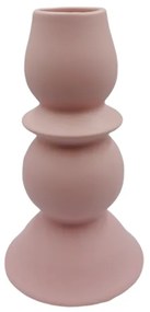 Vaza ceramica roz, Bubble 18cm
