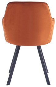 Fotoliu design Aurela (teracotă + negru) . 1097109