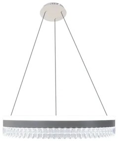 Lustră LED dimabilă pe cablu LED/80W/230V 3000-6500K alb + telecomandă