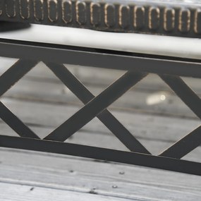 Outsunny Brazier pentru Grădină cu Capac de Protecție și Grătar, Ideal pentru Seri în Aer Liber, Design Pragmatic | Aosom Romania
