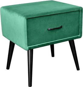 Noptiera design modern Sixties 50cm, verde A-41019 VC
