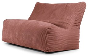 Fotoliu bean bag cărămiziu cu tapițerie din catifea reiată Sofa Seat Lounge – SLOWDOWN
