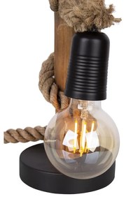 Veioza/Lampa de masa design natural lemn NERIDA