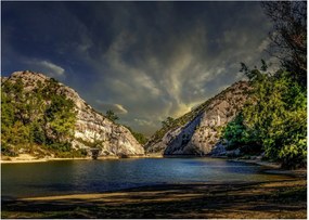 Tablou peisajului cu lac (70x50 cm)