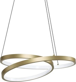 Lustra LED suspendata design circular OZ SP D040 ON-OFF OTTONE 3000K