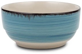 Bol pentru cereale stoneware 14 cm Lines Faded Blue NAVA 099 224