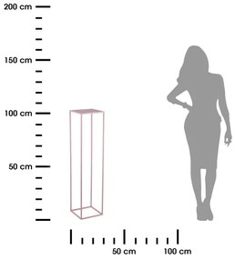 Suport de flori 100x24 cm roz