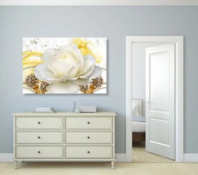 Tablou trandafir de lux cu abstracție