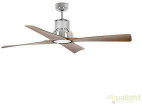 Ventilator cu telecomanda WINCHE crom/maro 33482