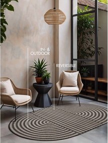 Covor pentru exterior și interior negru/crem 160x230 cm Haringey Woodfield – Ted Baker