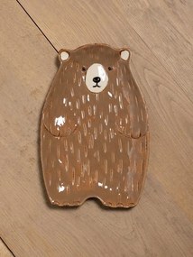 Set 3 platouri din ceramica, in forma de urs, Bear