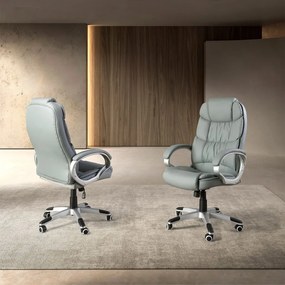 Scaun de birou pivotant design LUX Grey