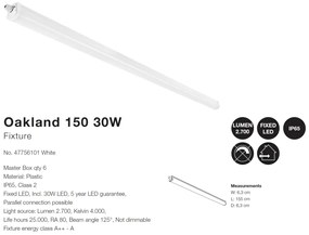 Aplica LED slim design liniar IP65 Oakland 150 30W 47756101 NL