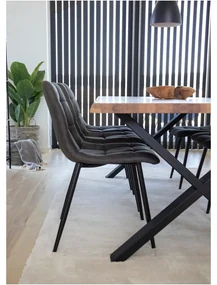 Scaune de dining gri-închis 2 buc. Middelfart – Bonami Essentials