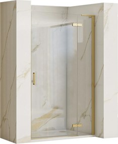 Ușă de duș Rea Hugo 80 Gold Brush + profil