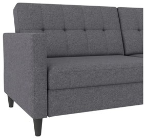 Canapea gri extensibilă 203 cm Hartford – Støraa