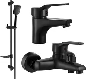 Mexen Caro DF62 set de baie, negru - 746603DF62-70