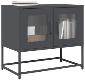 vidaXL Dulap TV, antracit, 68x39x60,5 cm, oțel laminat la rece