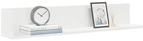 vidaXL Rafturi de perete 2 buc., alb, 100x16,5x16,5 cm, lemn prelucrat