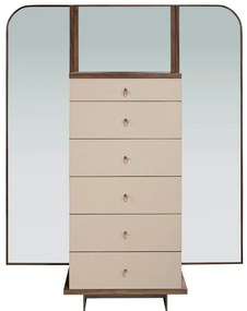 Comoda cu oglinda, sertar cu spatiu pentru ceasuri si bijuterii Chiffonier