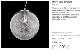 Lustra moderna glob diametru 40cm MAPA MAX SP1 D40 045122