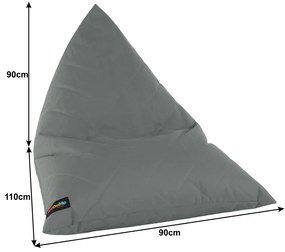 Fotoliu tip sac, material textil gri deschis, VETOK