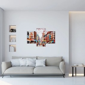 Tablou - Hong Kong, pictură în ulei (90x60 cm)