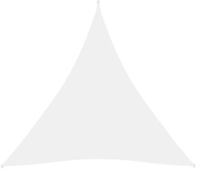 Parasolar, alb, 5x5x5 m, tesatura oxford, triunghiular Alb, 5 x 5 x 5 m