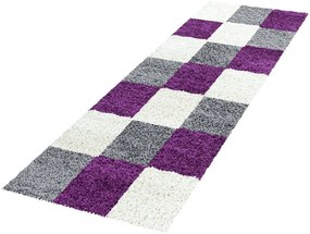 Covor tip traversă mov/gri 80x250 cm Life – Ayyildiz Carpets