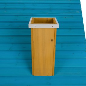 Căsuţă pentru grădină din lemn cu bancă, pridvor şi cutie poştală, BULEN