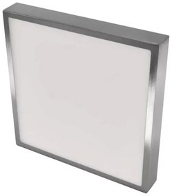 Plafonieră LED/28,5W/230V 3000/3500/4000K 30x30 cm crom