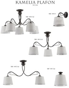 Jupiter 1365 - KM 3 PV - Plafonier KAMELIA 3xE27/60W/230V